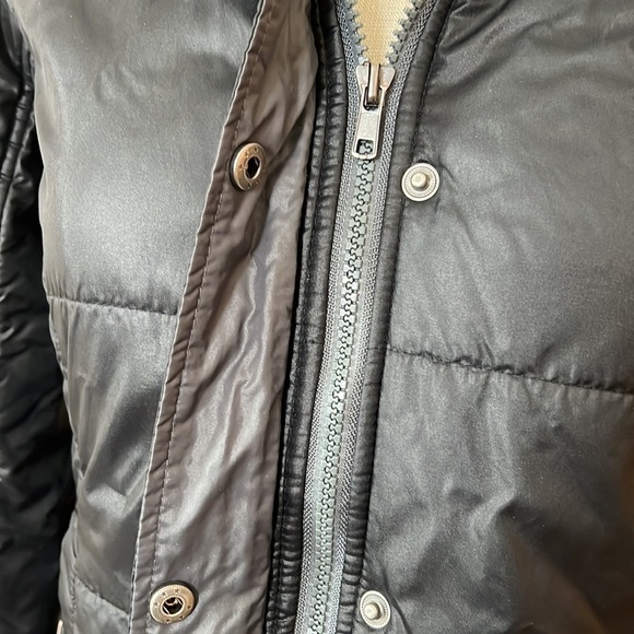 Fox Racing Black Puffer Jacket Coat Small Hooded Rare - Picture 4 of 11